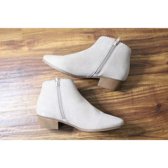 Jack Rogers Light Tan Beige Booties Size 8 - Picture 4 of 10